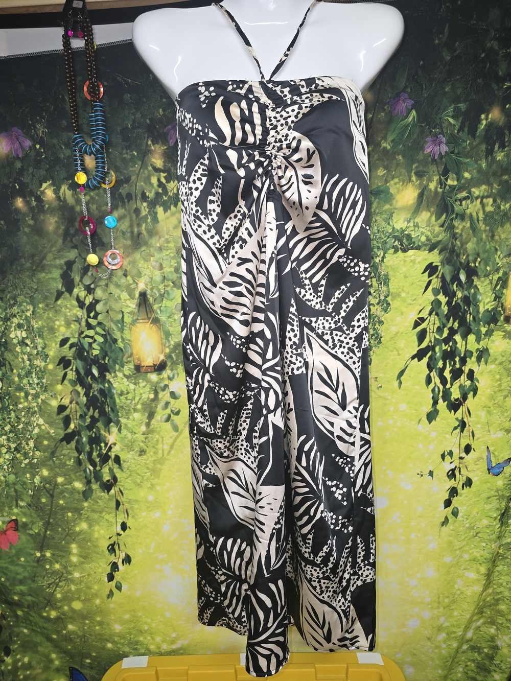 #179 Future Collective with Alani Noelle Cinch Front Halter Dress ((Or Skirt))